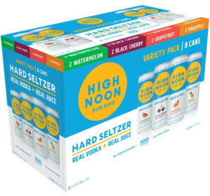 HIGH NOON VODKA  VARIETY 8 pack